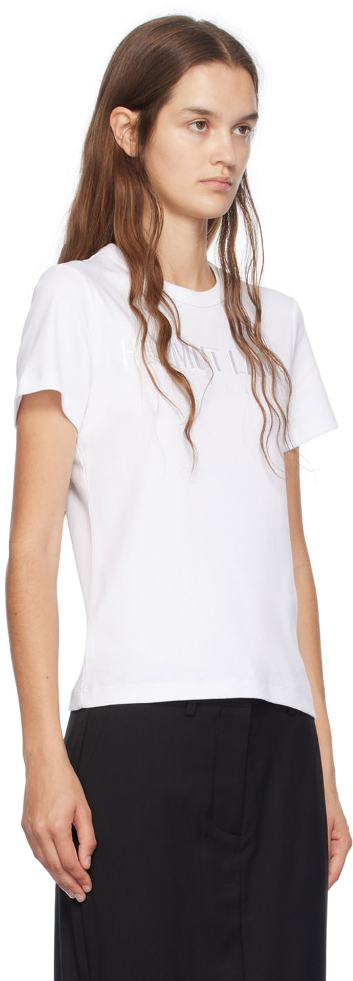 T-shirt Helmut Lang Slim Logo T-Shirt Hvid | O06HW505, 1