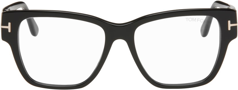 Solbriller Tom Ford Tom Ford Blue Block Square Glasses Sort | FT5745-B_54001
