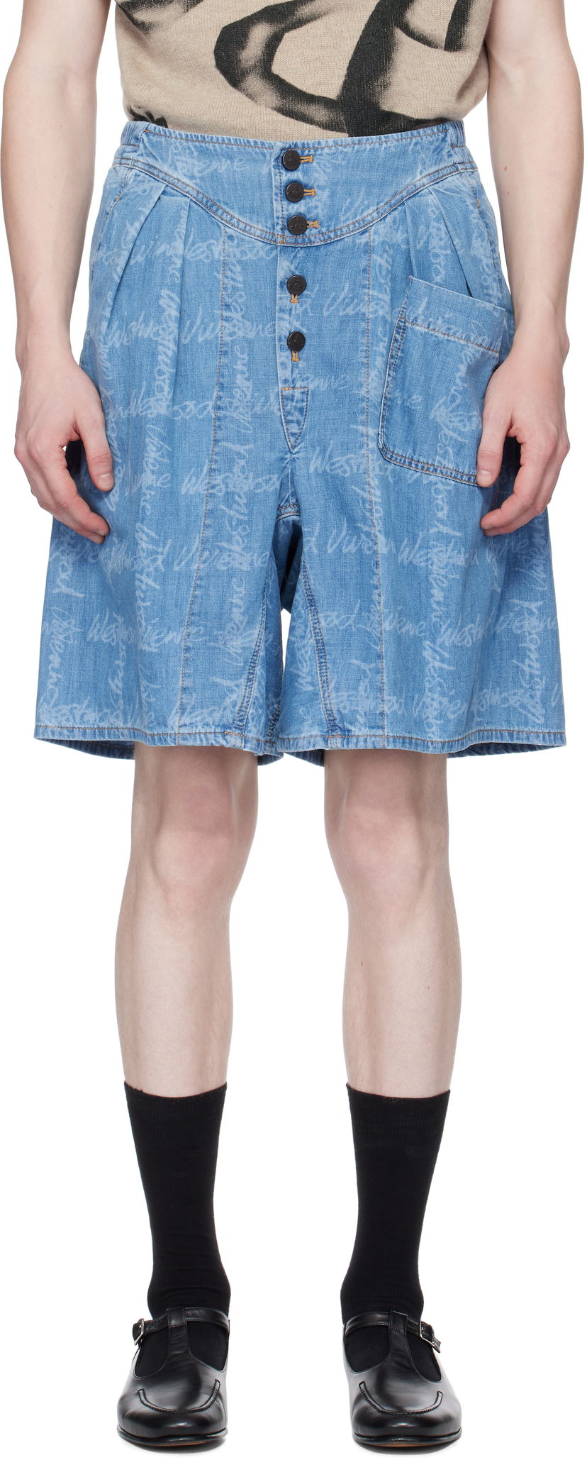 Shorts Vivienne Westwood Vivienne Westwood Romario Bermuda Shorts Blå | 39060002-W014J-