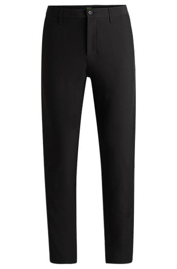 Bukser BOSS Regular Fit Water-Repellent Stretch Trousers Sort | 50495487, 0