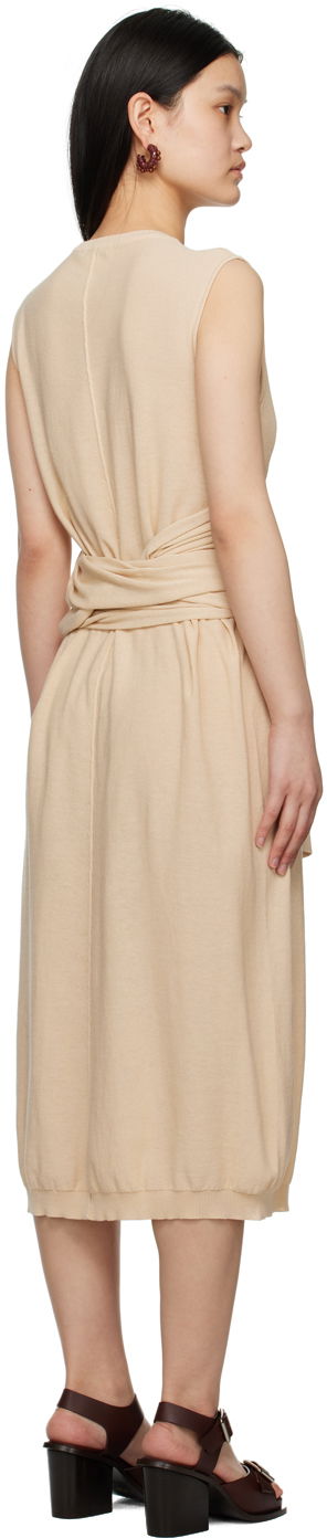 Kjole LEMAIRE Midi Dress With Knot Beige | DR1022 LK116, 2
