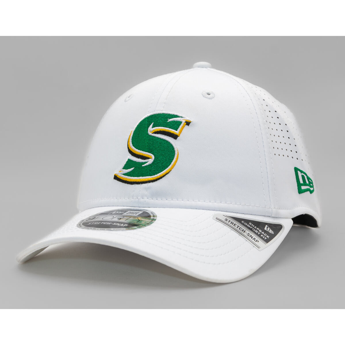 Kasket New Era Saskatchewan Roughriders STNGER 9FORTY Stretch-Snap Cap One Size (56-59 cm) Hvid | 60756698, 0