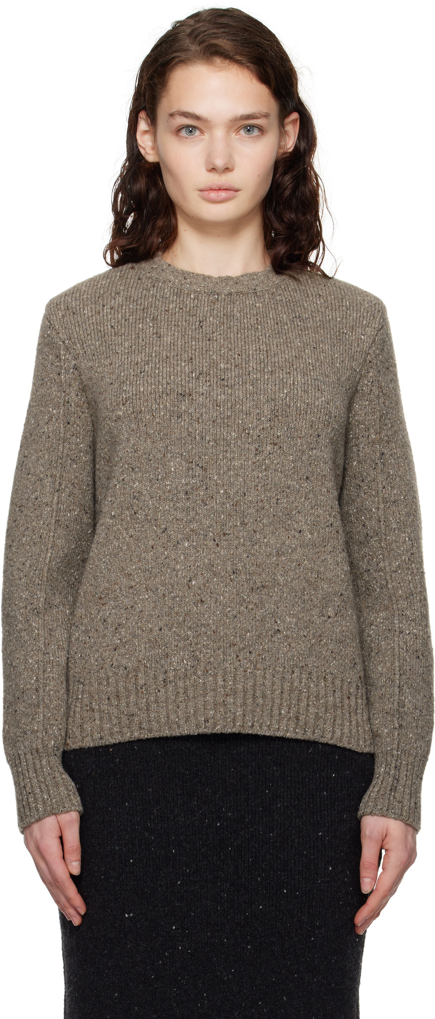 Sweater Bottega Veneta Wool Tailored Sweater Brun | 799140 V4TK0, 0