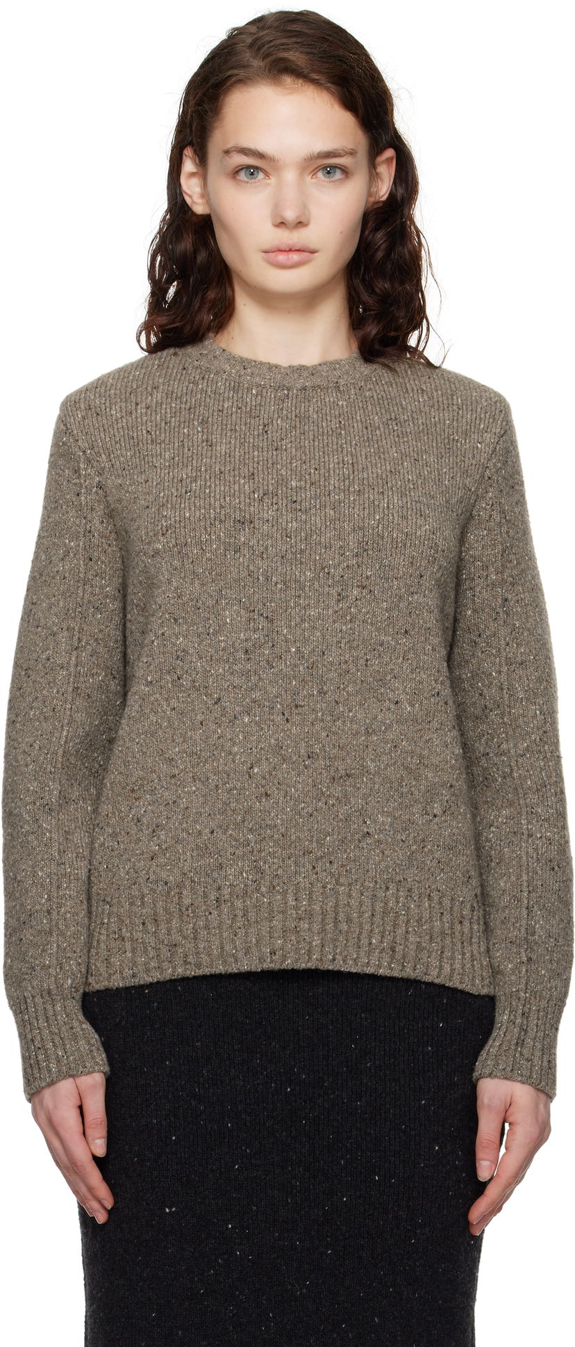 Sweater Bottega Veneta Wool Tailored Sweater Brun | 799140 V4TK0