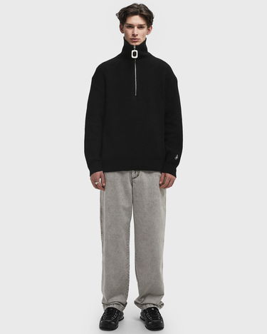 Sweater JW Anderson JW Anderson Half-Zip Jumper Sort | KW1285-YN0372-999, 1