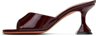 Tilbehør Amina Muaddi Amina Muaddi Lupita 70 Heeled Patent Leather Sandals Bourgogne | LUPITA SLIPPER 70 PATENT, 2