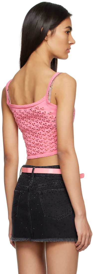 Tanktop Blumarine Blumarine Heart Cutout Tank Top Lyserød | P322M341A, 2