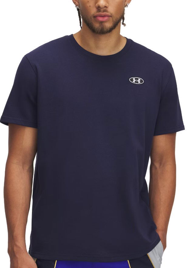 T-shirt Under Armour Under Armour HW LC Patch Short Sleeve T-Shirt Mørkeblå | 1382902-410