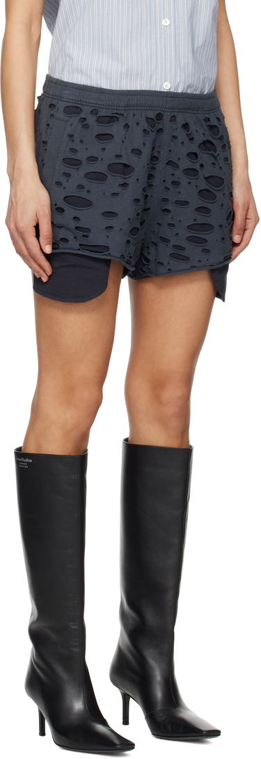 Shorts Acne Studios Acne Studios Distressed Shorts Grå | BE0187-, 4