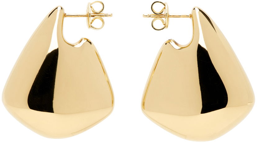 Øreringe Bottega Veneta Small Fin Earrings Metalisk | 786204 VAHU0