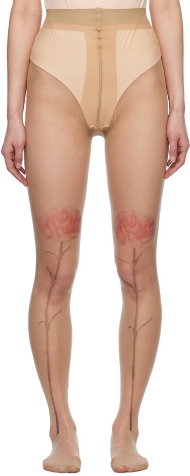 Sokker Simone Rocha Simone Rocha Sheer Carnation Tights Beige | SOCK57 0635, 0