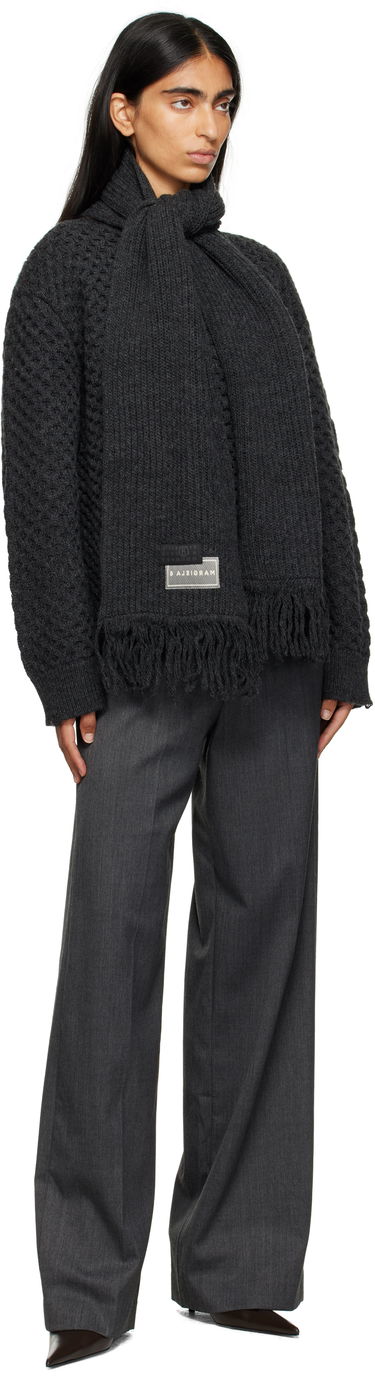 Bukser Maison Margiela MM6 Maison Margiela Tailored Wide-Leg Trousers Grå | S52KA0538 S47848, 3