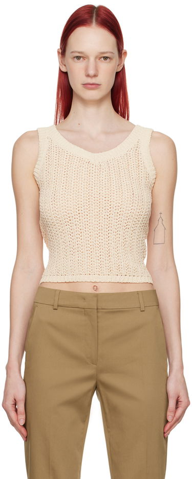 Sweater Max Mara Max Mara Women's Arrigo Knitted Tank Top Beige | 2411361032600, 0