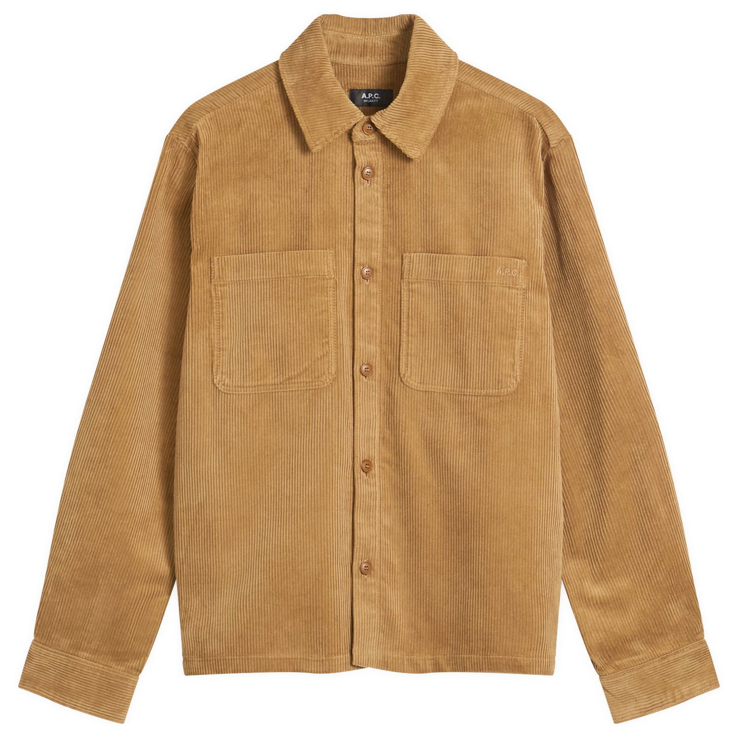 Skjorte A.P.C. A.P.C. Leon Corduroy Overshirt Brun | COHBB-H32019-CAA, 0