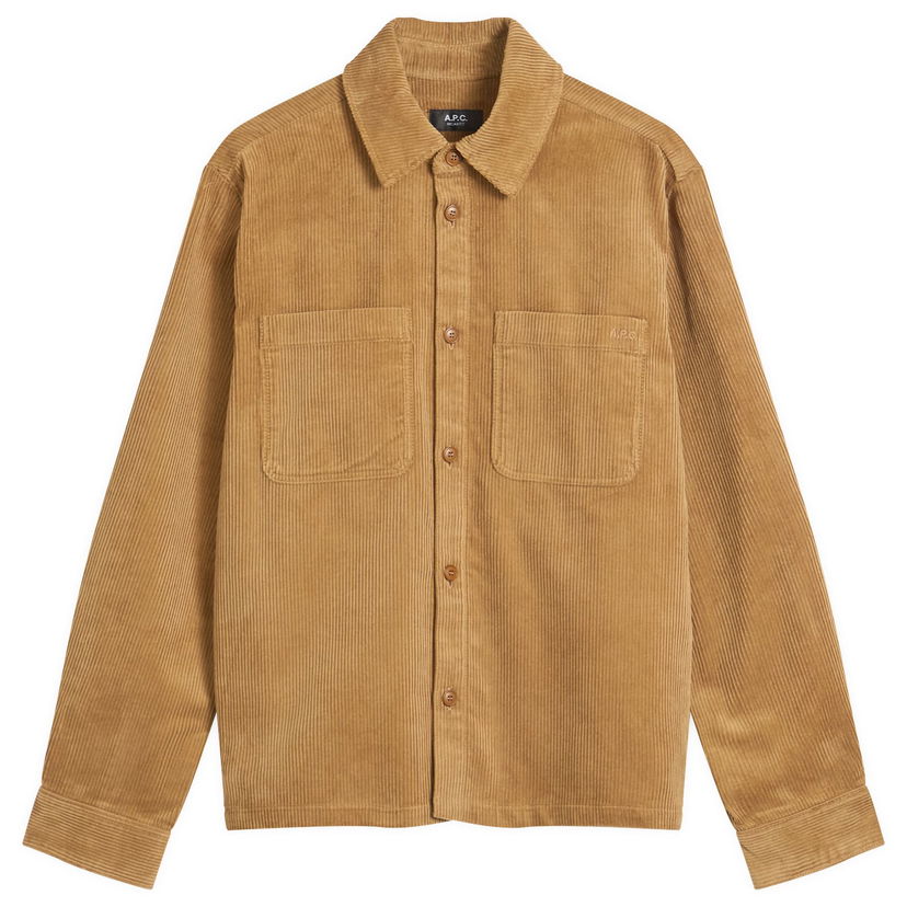 Skjorte A.P.C. A.P.C. Leon Corduroy Overshirt Brun | COHBB-H32019-CAA