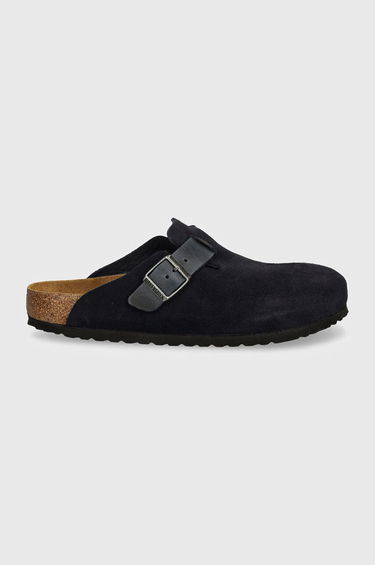 Sneakers og sko Birkenstock Boston Suede Slippers Blå | 1028210, 1