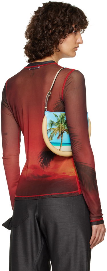 T-shirt JW Anderson JW Anderson Sunset Palm Sheer Long Sleeve T-Shirt Rød | JO0138-PG1266, 2