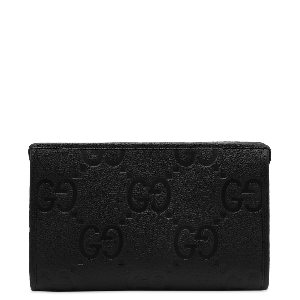 Rejsetaske Gucci Jumbo GG Logo Pouch Black Sort | 739490-AABY0-1000, 0