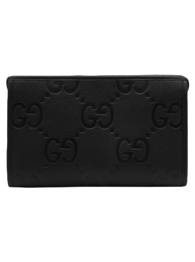 Rejsetaske Gucci Jumbo GG Logo Pouch Black Sort | 739490-AABY0-1000