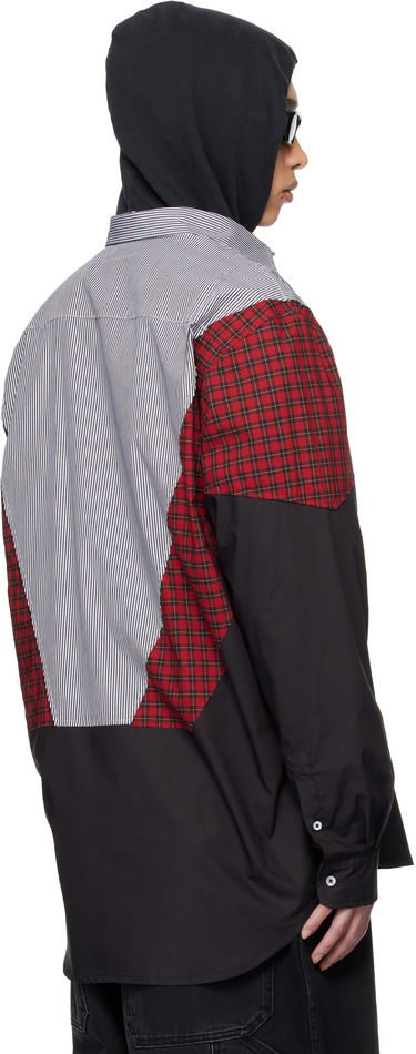 Skjorte VETEMENTS VETEMENTS Tracksuit Panelled Shirt Sort | UH76SH860BR, 2