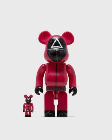 Collectible Medicom Toy SQUID GAME SOLDIER 2-PACK 100% and 400% BE@RBRICK set Rød | MED1104, 0