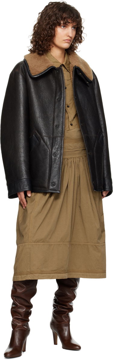 Bomberjakke LEMAIRE Shearling Oversized Jacket Sort | CO1080 LL0092, 3