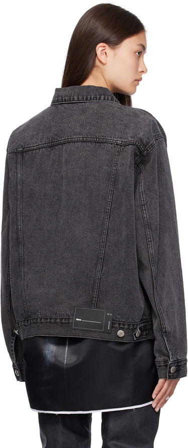 Jakke We11done We11done Faded Denim Jacket Sort | WD-DJ4-20-017-U-WB, 2