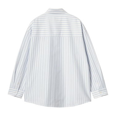 Skjorte Carhartt WIP Striped Long Sleeve Shirt Hvid | I033839_8, 3
