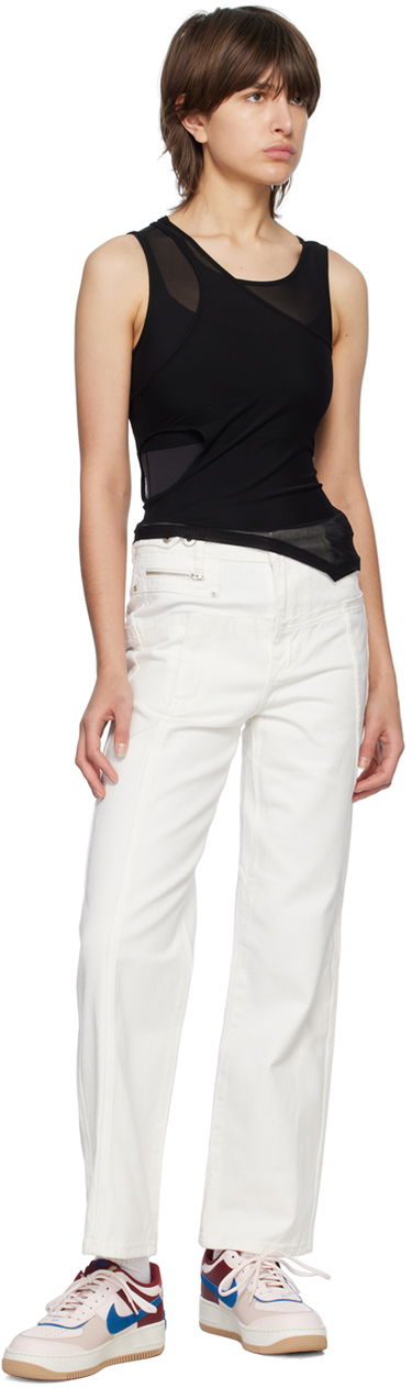 Jeans Feng Chen Wang Feng Chen Wang Deconstructed Jeans Hvid | FUS15TR12, 3