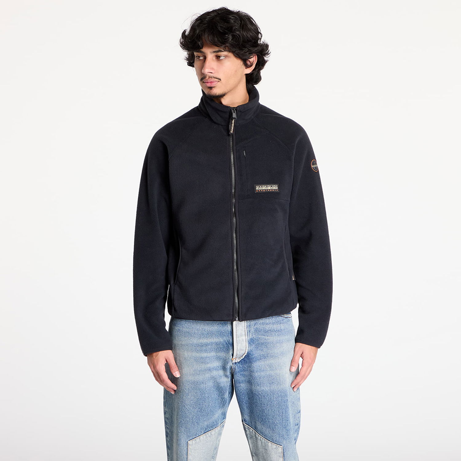 Sweatshirt Napapijri Full-Zip Hoodie Sort | NP0A4HZP0411, 1
