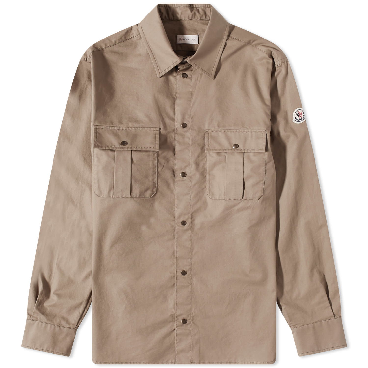 Jakke Moncler Cotton Gabardine Overshirt Beige | 2F000-09-596T7-82E, 0