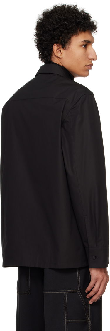 Skjorte Jil Sander Jil Sander Zip-Up Shirt Sort | J22DL0249_J45002, 2
