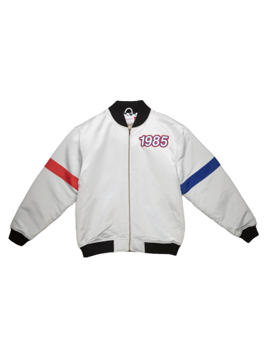 Jakke Mitchell & Ness All Star Heavyweight Satin Jacket Grå | STJKAJ19062-ASGSILV