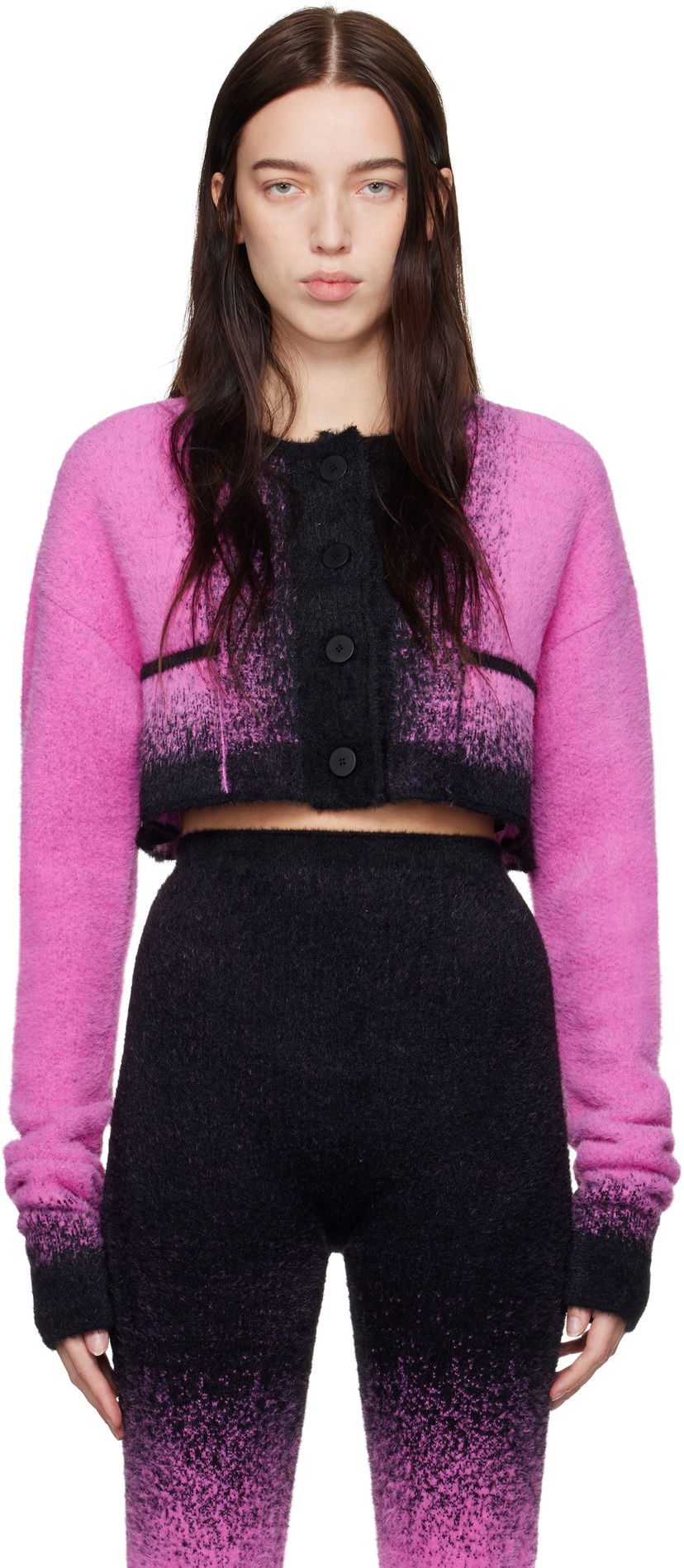 Sweater Ottolinger Ottolinger Boxy Knit Cardigan Lyserød | 1070601321