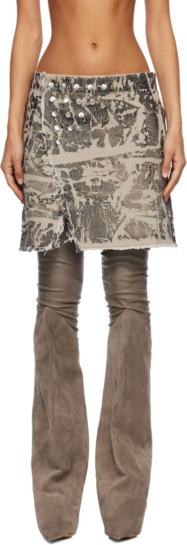 Nederdel Rick Owens Concordians Sisynap Studded Distressed Miniskirt Flerfarvet | DS02E7329 DWF, 0