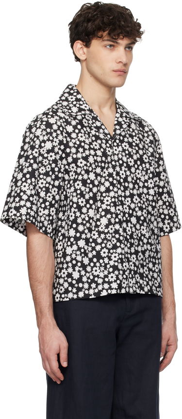 Skjorte Marni Marni Pop Fields Motif Shirt Sort | CUMU0330S2 UTC463, 1