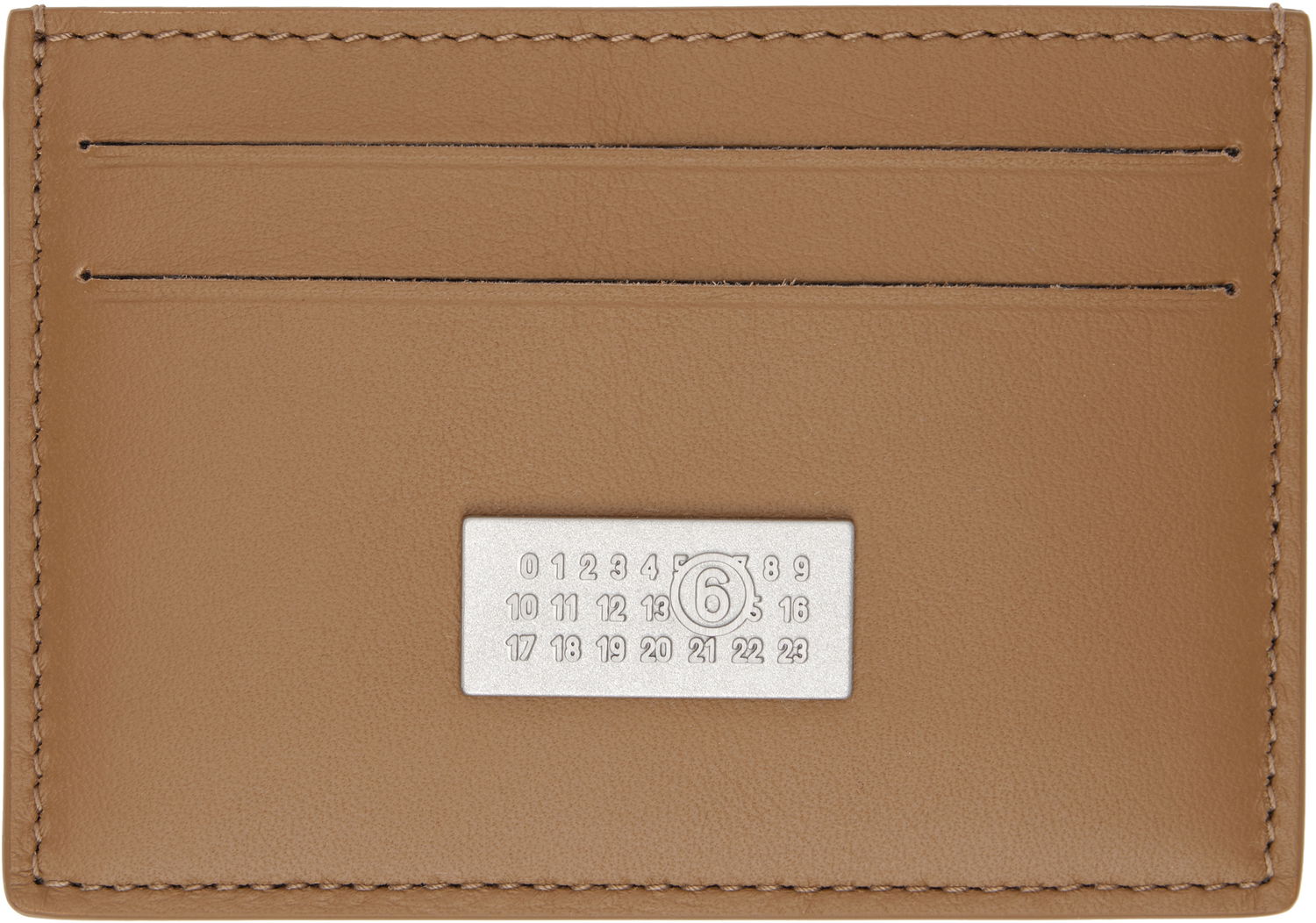 Tegnebog Maison Margiela MM6 Maison Margiela Leather Card Holder Brun | SA5UI0013 P7258, 0