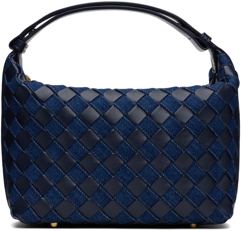 Håndtaske Bottega Veneta Mini Wallace Bag Mørkeblå | 796393 V48V1