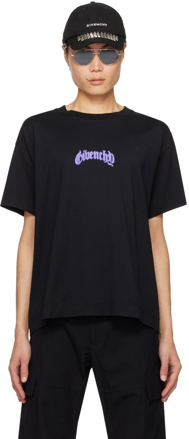 T-shirt Givenchy Bonded T-Shirt Sort | BM71JB3YJM001, 0