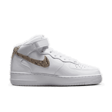 Sneakers og sko Nike Air Force 1 '07 Mid White Snake Swoosh W Hvid | DD9625-101, 1