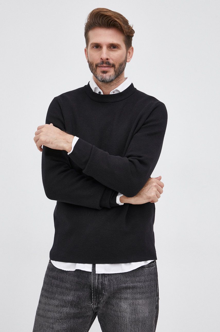 Sweater Samsoe Samsoe Gunan Crewneck Sort | M20200110, 0