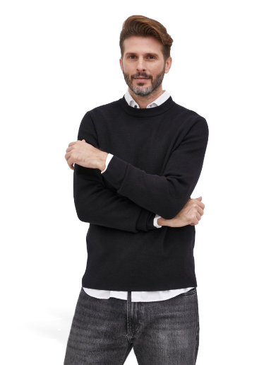 Sweater Samsoe Samsoe Gunan Crewneck Sort | M20200110