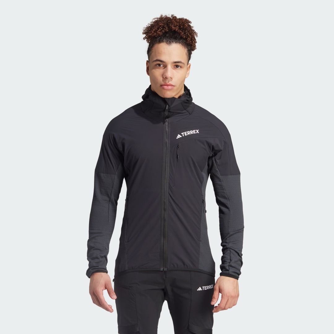 Vindjakke adidas Performance Terrex Techrock Hooded Wind Fleece Jacket Sort | IB1860, 0