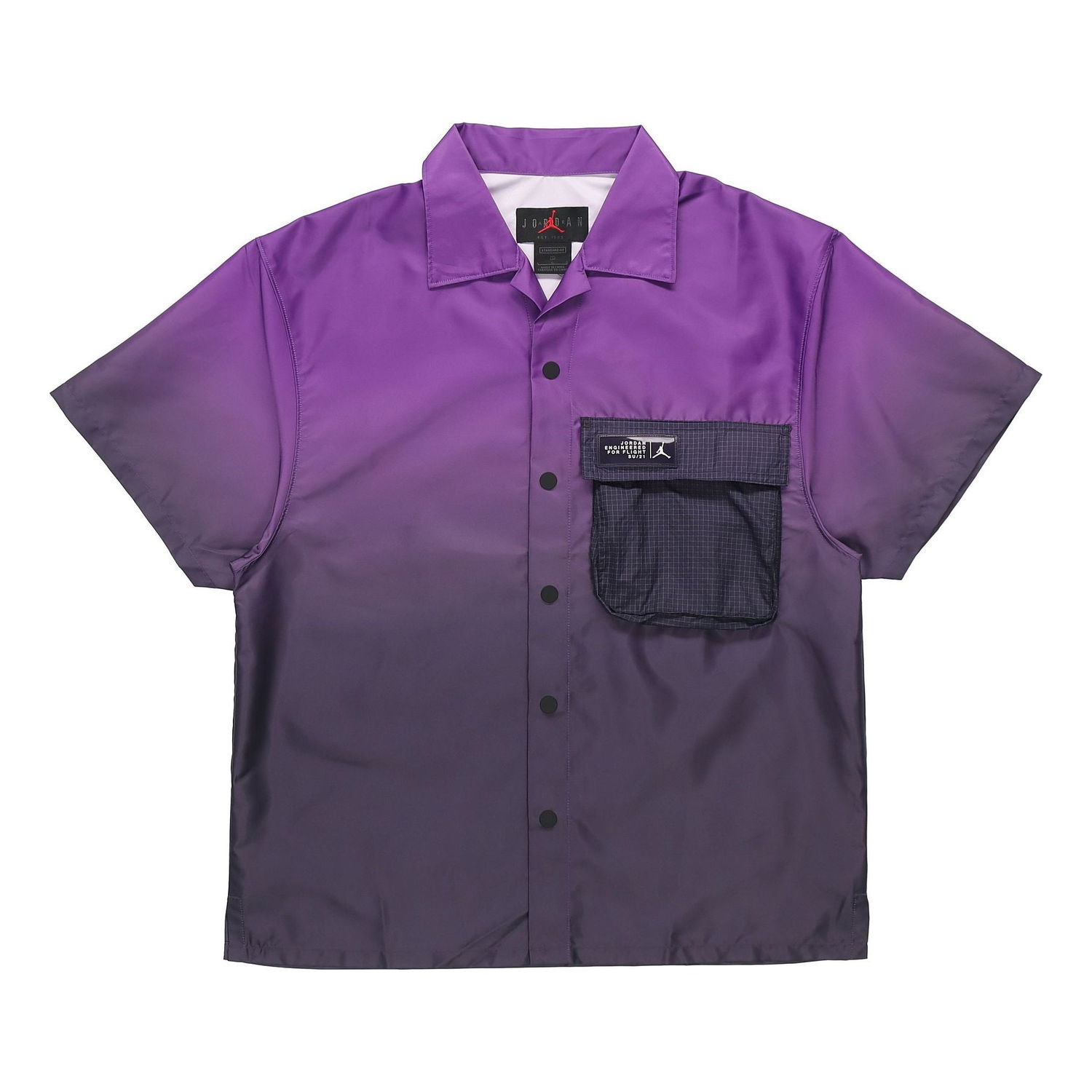 Skjorte Jordan Jordan 23 Engineered Gradient Pocket Breathable Short Sleeve Shirt Lilla | CZ4821-578, 0