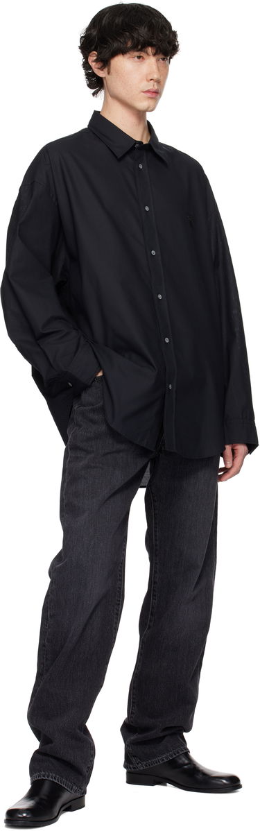 Skjorte Acne Studios Acne Studios Button-Up Shirt Sort | BB0599-, 3