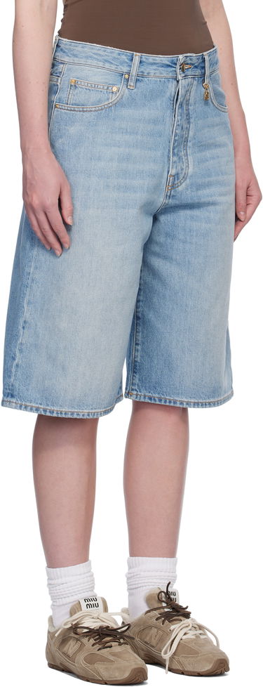 Shorts AMIRI AMIRI Faded Denim Shorts Blå | AWDNSH1006, 1
