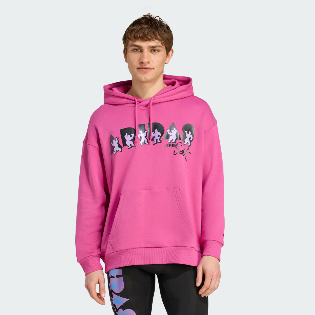 Sweatshirt adidas Performance adidas x Jeremy Scott Hoodie Lyserød | JL7625, 0