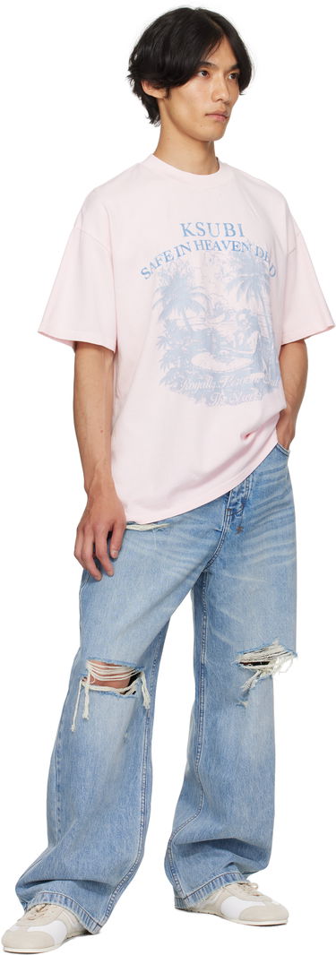 T-shirt Ksubi Paradiso Ekcess Graphic T-Shirt Lyserød | MPF25TE004, 3