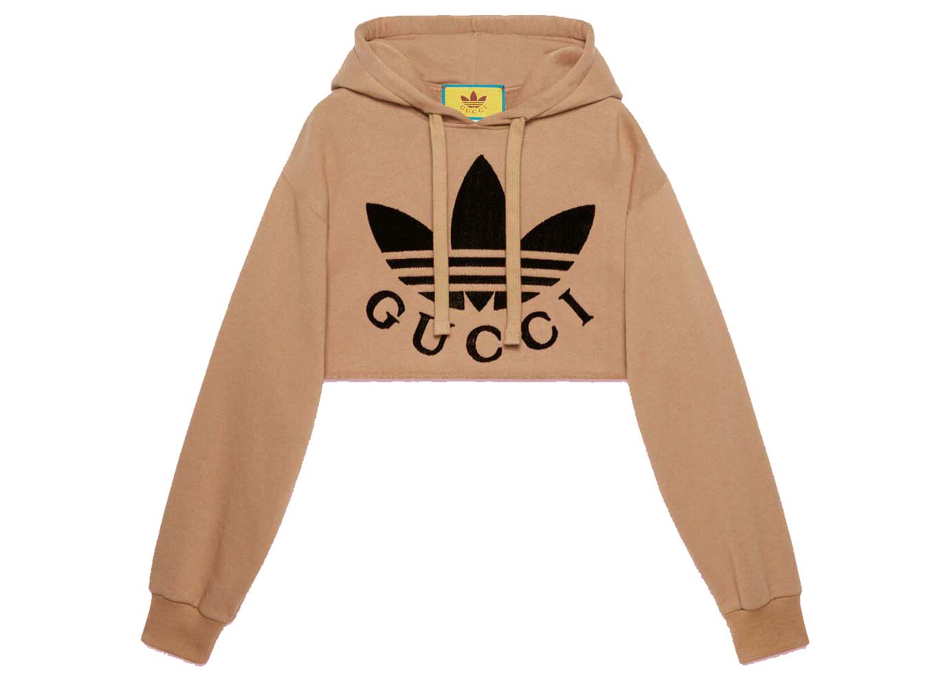 Sweatshirt Gucci x adidas Cropped Sweatshirt Beige | 688196 XJEDA 2184, 0