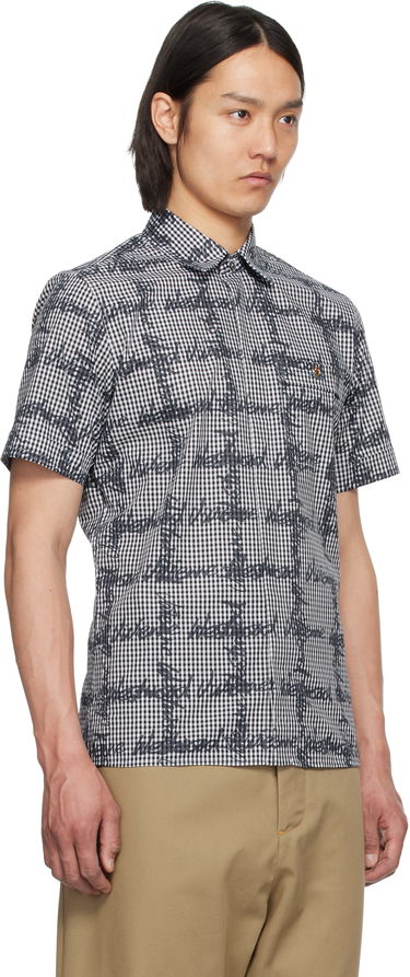 Skjorte Vivienne Westwood Vivienne Westwood Classic Gingham Shirt Sort | 24010004-W011T-, 1